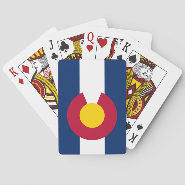 Baraja De Cartas Bandera del estado de Colorado (Reverso)