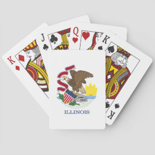 Baraja De Cartas Bandera del estado de Illinois