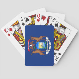 Baraja De Cartas Bandera del estado de Míchigan