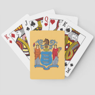 Baraja De Cartas Bandera del Estado de Nueva Jersey
