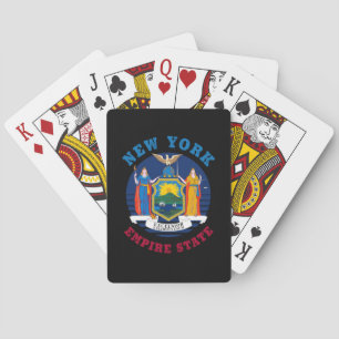 BARAJA DE CARTAS BANDERA DEL ESTADO DE NUEVA YORK