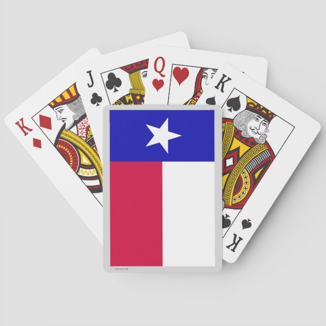 Baraja De Cartas Bandera del estado de Texas (Reverso)
