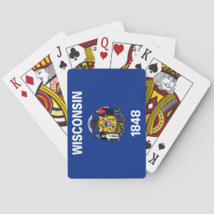 Baraja De Cartas Bandera del Estado de Wisconsin