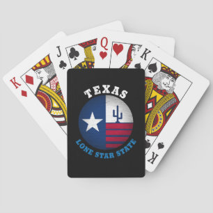 BARAJA DE CARTAS BANDERA DEL ESTADO LONE STAR DE TEXAS