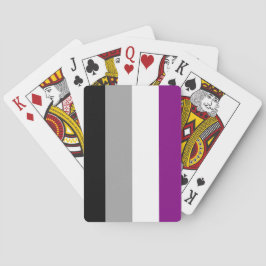 Baraja De Cartas Bandera del Orgullo Asexual (As) (Asexualidad)