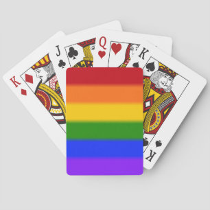 Baraja De Cartas Bandera del orgullo gay arcoiris caído