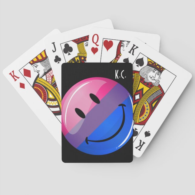 Baraja De Cartas Bandera del Orgullo Glossy Bisexuality (Reverso)