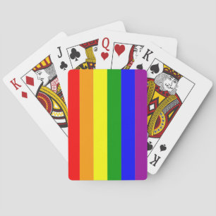 Baraja De Cartas Bandera del orgullo LGBTQIA+ colores arcoiris