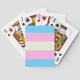 Baraja De Cartas Bandera del orgullo transgénero caído