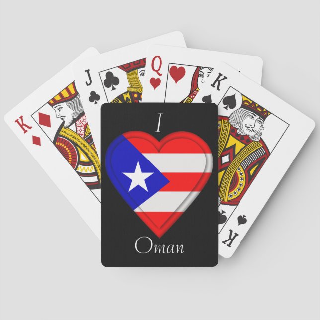 Baraja De Cartas Bandera del puertorriqueño de Puerto Rico (Reverso)