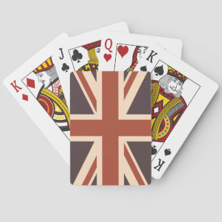 Baraja De Cartas Bandera del Reino Unido - Retro