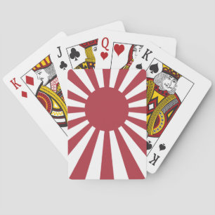 Baraja De Cartas Bandera del Sol Naciente Imperial Japonés, Edo a l