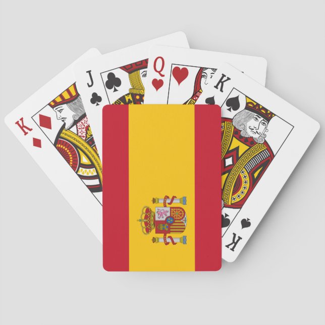 Baraja De Cartas Bandera española (España) (Reverso)