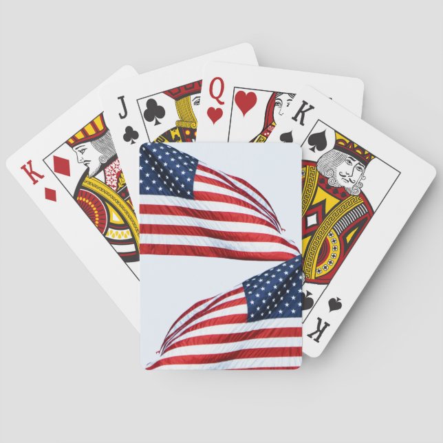 Baraja De Cartas Bandera estadounidense 2412 (Reverso)