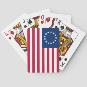 Baraja De Cartas Bandera estadounidense de Betsy Ross