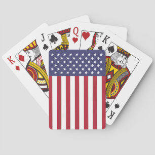 Baraja De Cartas Bandera estadounidense de fácil lectura