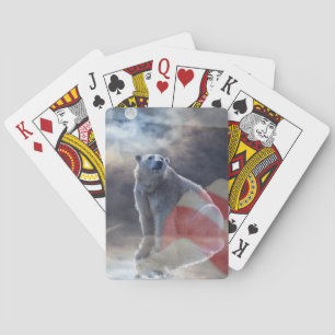 Baraja De Cartas Bandera estadounidense para el polar de Alaska
