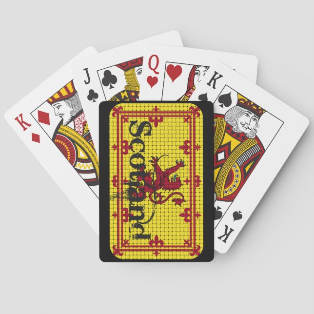 Baraja De Cartas Bandera estándar de Escocia (Reverso)