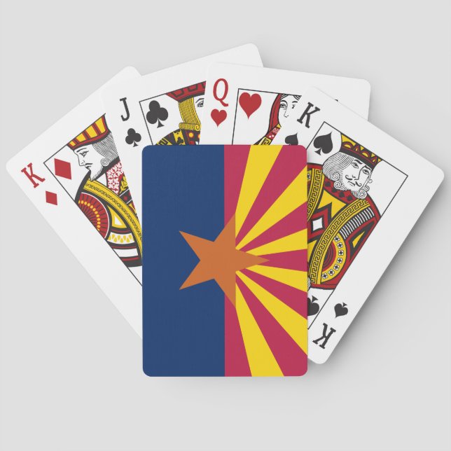 Baraja De Cartas Bandera Estatal de Arizona (Reverso)