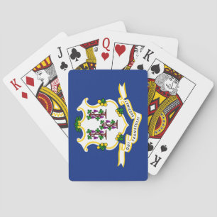 Baraja De Cartas Bandera estatal de Connecticut