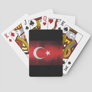 Baraja De Cartas Bandera estilizada de Turquía