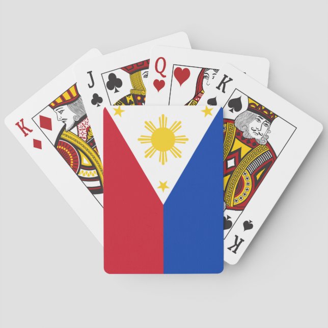 Baraja De Cartas Bandera filipina (Reverso)