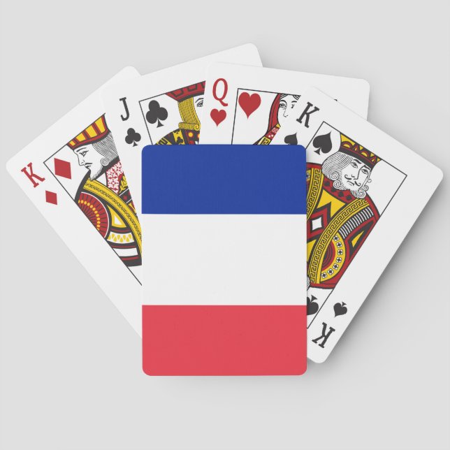 Baraja De Cartas Bandera (francesa) de Francia (Reverso)
