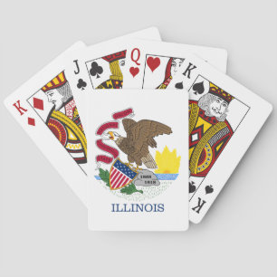 BARAJA DE CARTAS BANDERA ILLINOIS