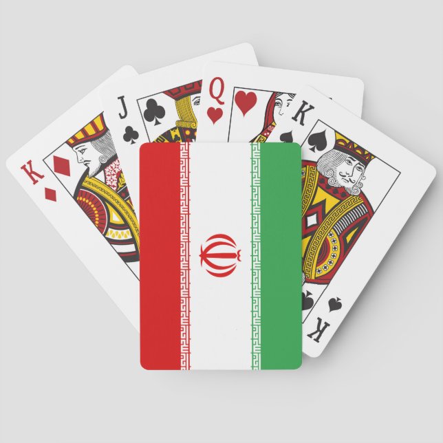 Baraja De Cartas Bandera (iraní) de Irán (Reverso)