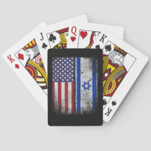 Baraja De Cartas Bandera israeloamericana Israel EEUU Raíces Améric