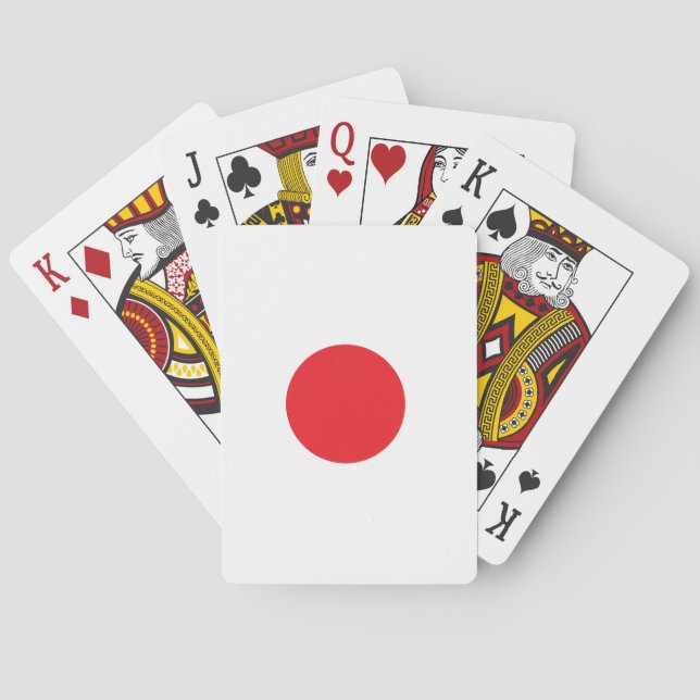 Baraja De Cartas Bandera japonesa (Reverso)