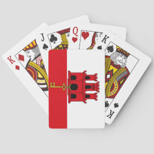 Baraja De Cartas Bandera nacional del mundo de Gibraltar