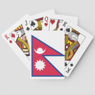 Baraja De Cartas Bandera nacional del mundo de Nepal