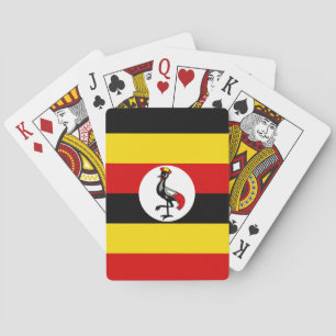 Baraja De Cartas Bandera nacional del mundo de Uganda