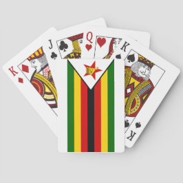 Baraja De Cartas Bandera nacional del mundo de Zimbabwe