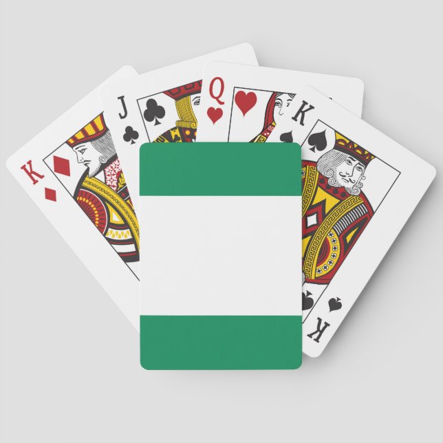 Baraja De Cartas Bandera (nigeriana) de Nigeria (Reverso)