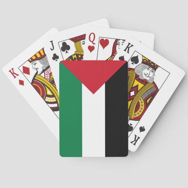 Baraja De Cartas Bandera palestina jugando (Reverso)