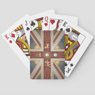 Baraja De Cartas Bandera patrimonio Art Déco   Reino Unido