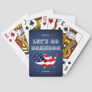 Baraja De Cartas Bandera Patriótica 2024 del personalizado DET'S GO