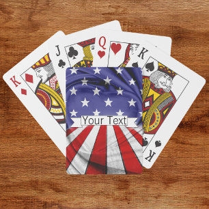 Baraja De Cartas Bandera Patriótica Americana