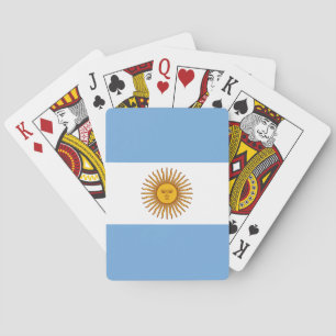 Baraja De Cartas Bandera Patriótica Argentina