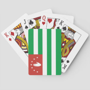 Baraja De Cartas Bandera patriótica de Abjasia