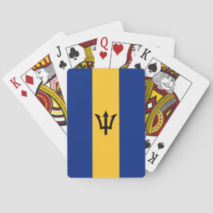 Baraja De Cartas Bandera patriótica de Barbados
