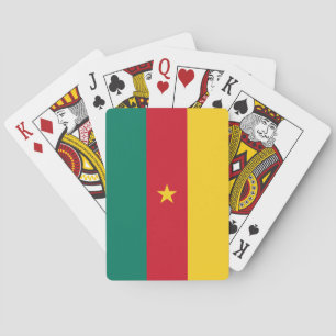 Baraja De Cartas Bandera patriótica de Camerún
