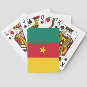 Baraja De Cartas Bandera patriótica de Camerún