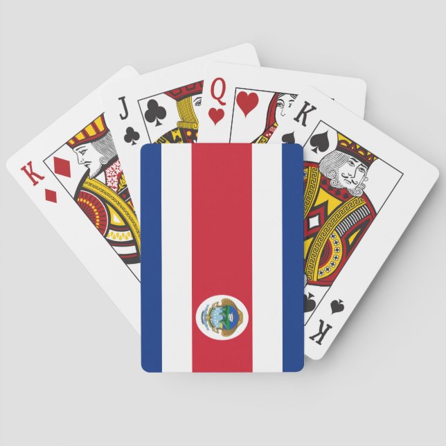 Baraja De Cartas Bandera Patriótica de Costa Rica (Reverso)