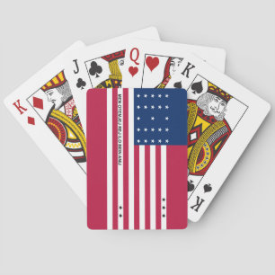 Baraja De Cartas Bandera patriótica del atolón Bikini
