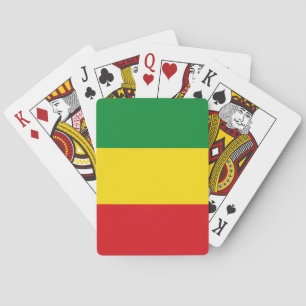 Baraja De Cartas Bandera rastafariana rasta etíope