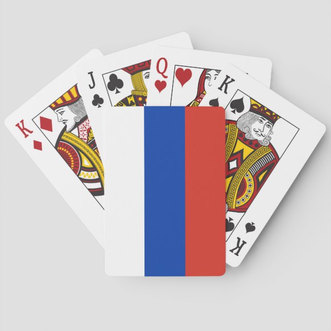 Baraja De Cartas Bandera rusa (Rusia) (Reverso)