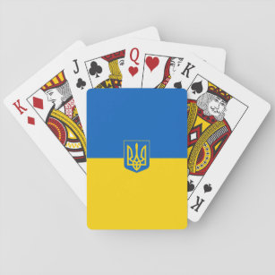Baraja De Cartas Bandera ucraniana escudo de armas